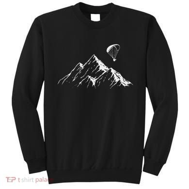 Paraglider Mountains Parachute Paragliding Lover Fun Sweatshirt
