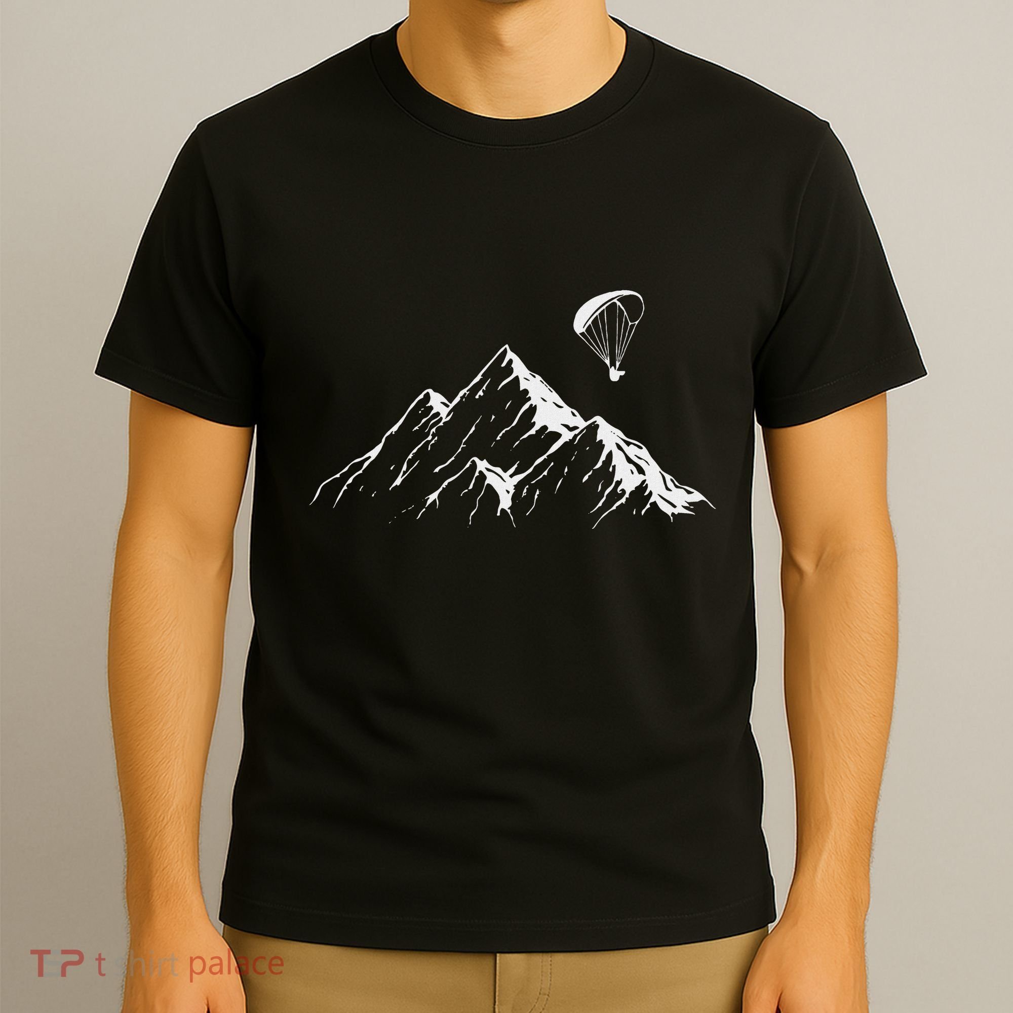 Paraglider Mountains Parachute Paragliding Lover Fun T-Shirt