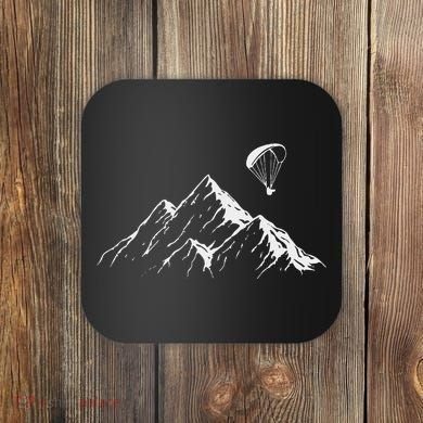 Paraglider Mountains Parachute Paragliding Lover Fun Coaster