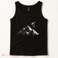 Paraglider Mountains Parachute Paragliding Lover Fun Tank Top thumb 2