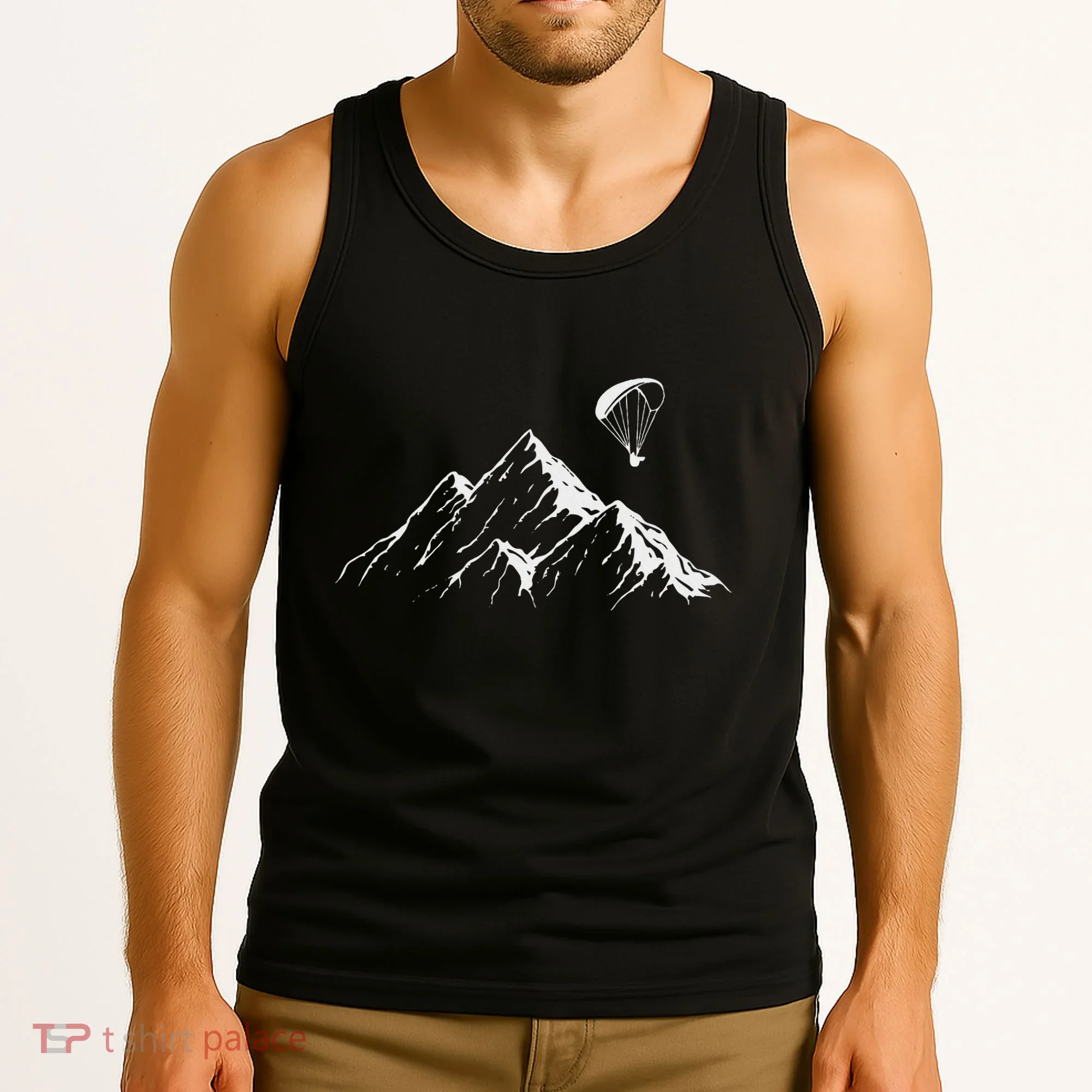 Paraglider Mountains Parachute Paragliding Lover Fun Tank Top