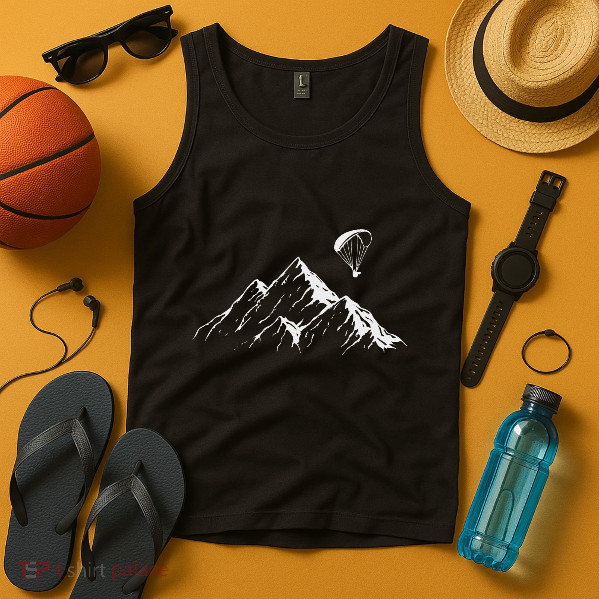 Paraglider Mountains Parachute Paragliding Lover Fun Tank Top