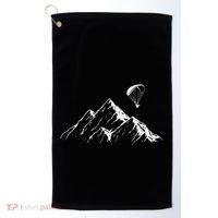 Paraglider Mountains Parachute Paragliding Lover Fun Golf Towel thumb 0