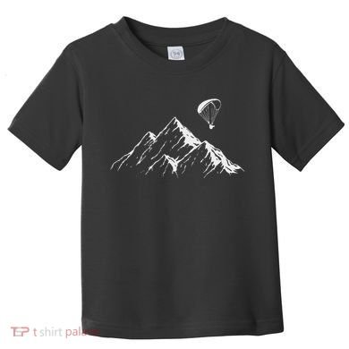 Paraglider Mountains Parachute Paragliding Lover Fun Toddler T-Shirt