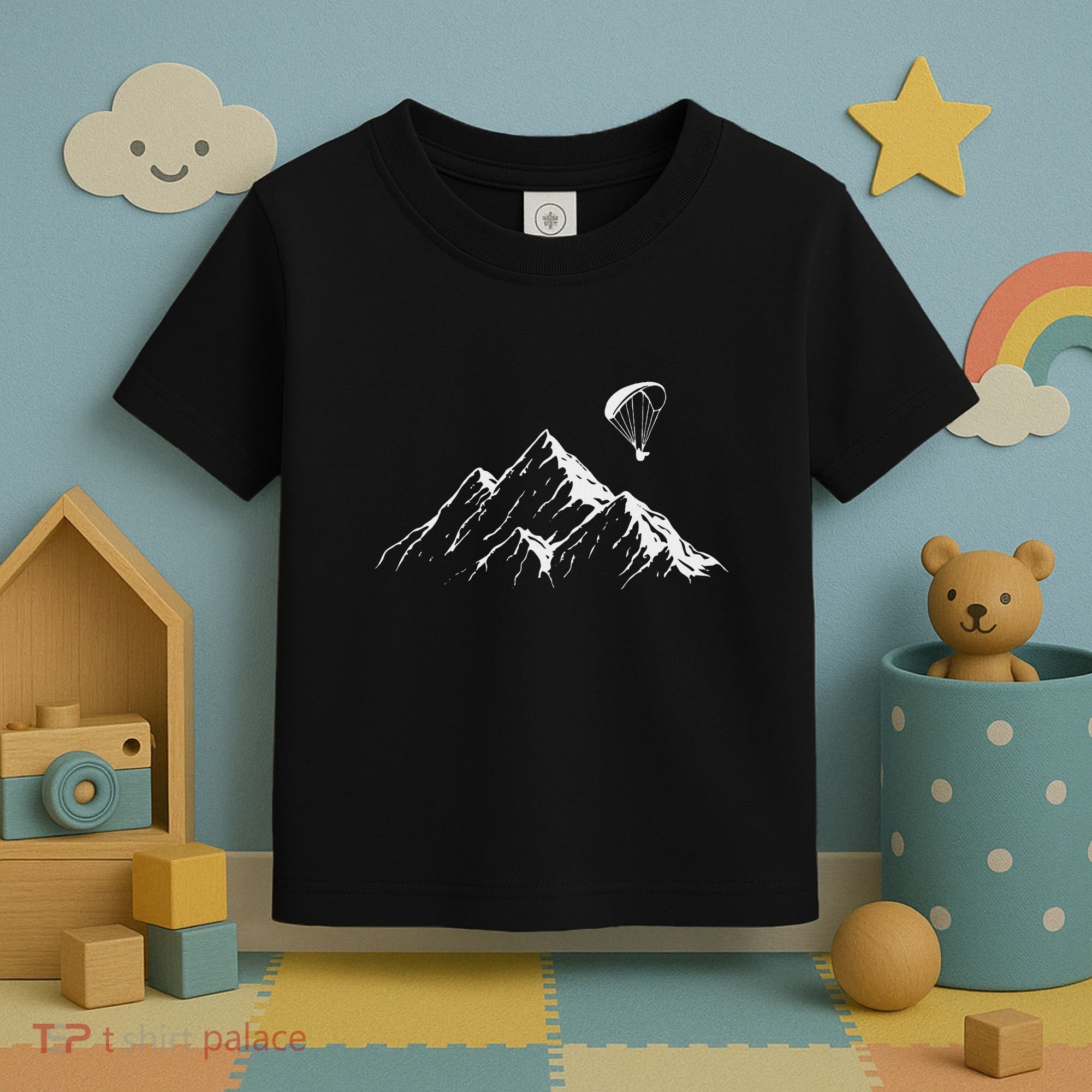 Paraglider Mountains Parachute Paragliding Lover Fun Toddler T-Shirt