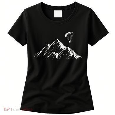 Paraglider Mountains Parachute Paragliding Lover Fun Women's T-Shirt
