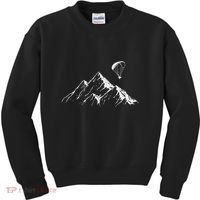 Paraglider Mountains Parachute Paragliding Lover Fun Kids Sweatshirt thumb 0