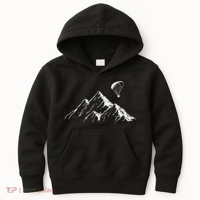 Paraglider Mountains Parachute Paragliding Lover Fun Kids Hoodie