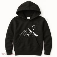 Paraglider Mountains Parachute Paragliding Lover Fun Kids Hoodie thumb 0