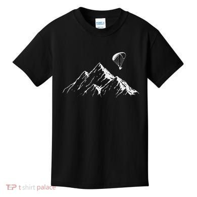 Paraglider Mountains Parachute Paragliding Lover Fun Kids T-Shirt