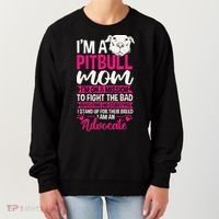 Pitbull Mom Pit Bull Terrier Mommy Pibble Mother's Day Women's Sweatshirt thumb 0