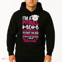 Pitbull Mom Pit Bull Terrier Mommy Pibble Mother's Day Hoodie thumb 2