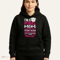 Pitbull Mom Pit Bull Terrier Mommy Pibble Mother's Day Hoodie thumb 5