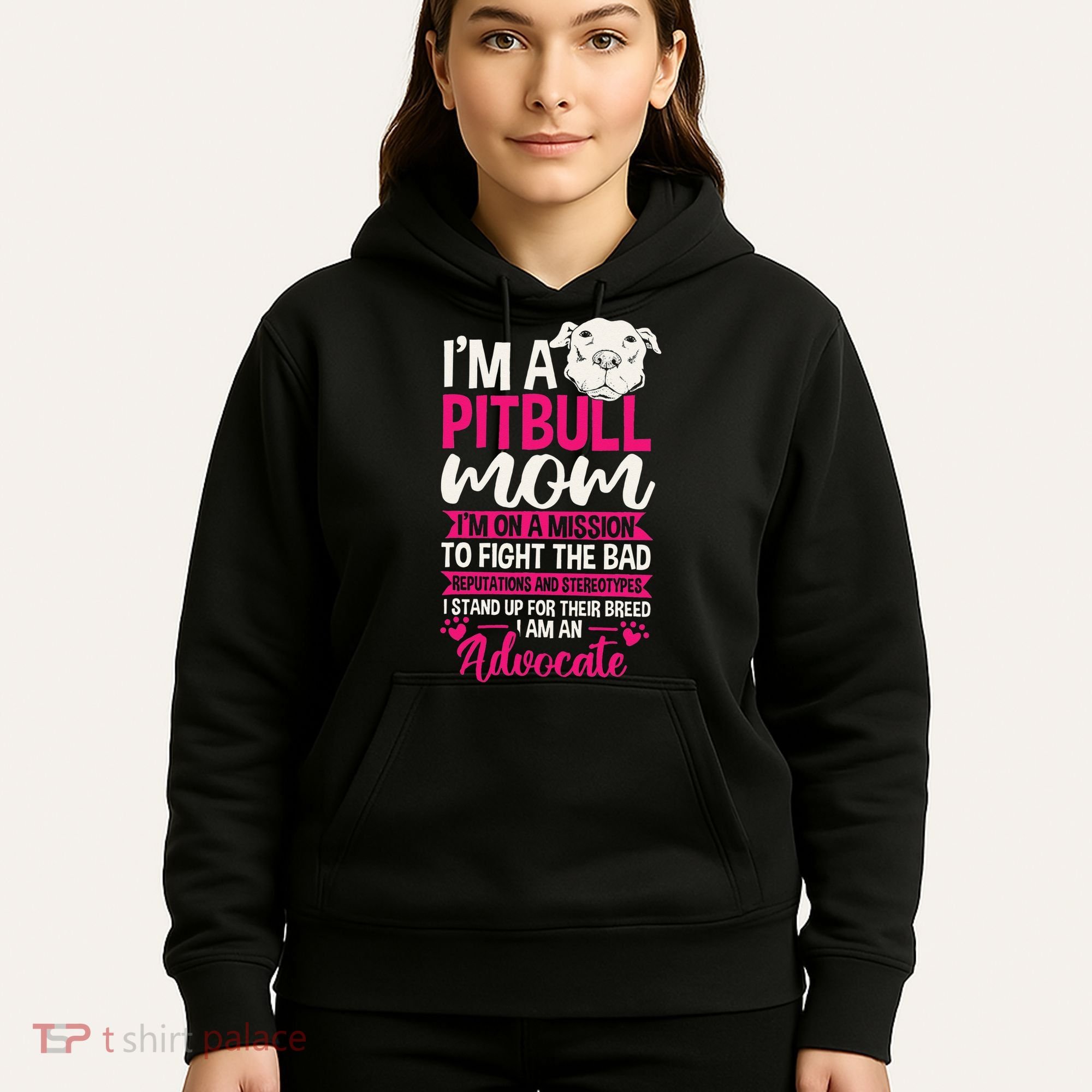 Pitbull Mom Pit Bull Terrier Mommy Pibble Mother's Day Hoodie