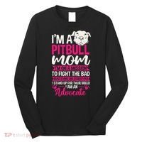Pitbull Mom Pit Bull Terrier Mommy Pibble Mother's Day Long Sleeve Shirt thumb 0
