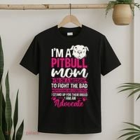 Pitbull Mom Pit Bull Terrier Mommy Pibble Mother's Day T-Shirt thumb 2