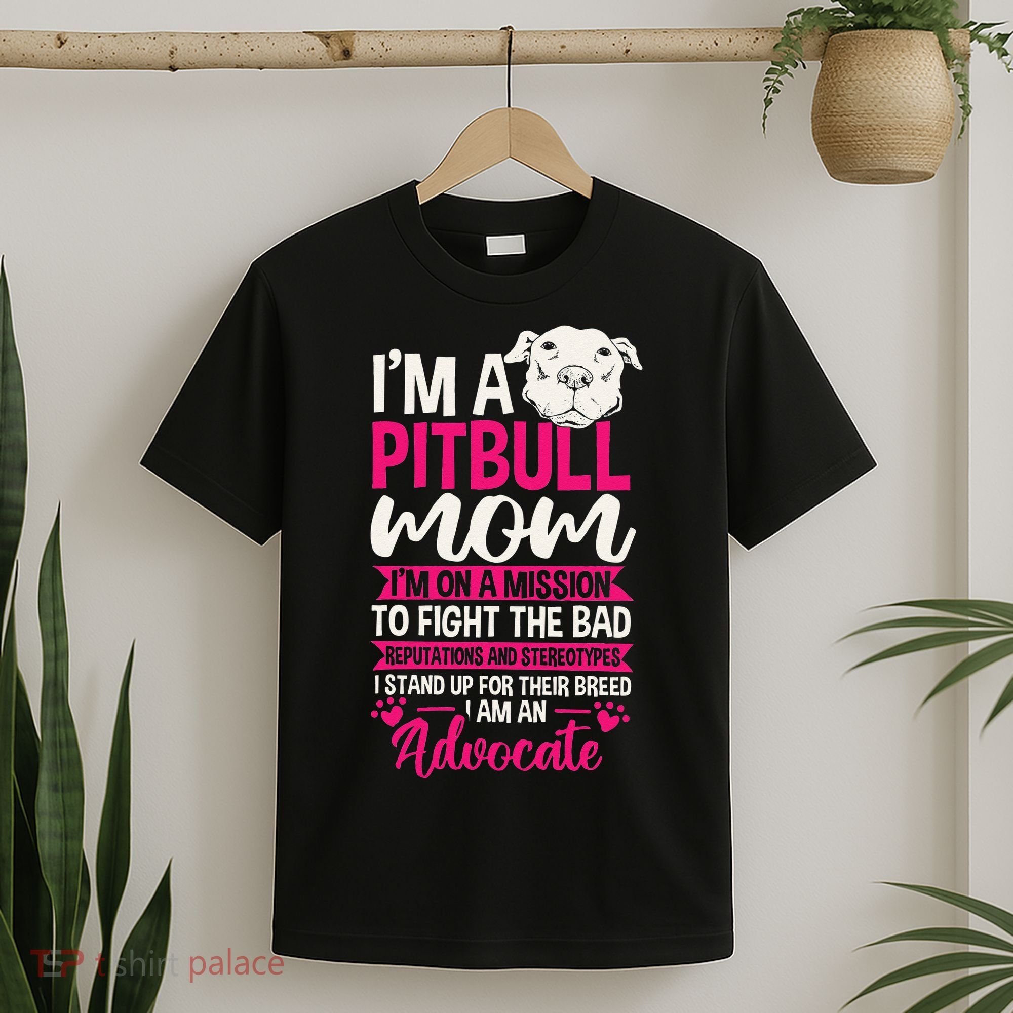 Pitbull Mom Pit Bull Terrier Mommy Pibble Mother's Day T-Shirt