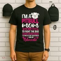 Pitbull Mom Pit Bull Terrier Mommy Pibble Mother's Day T-Shirt thumb 6