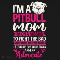 Pitbull Mom Pit Bull Terrier Mommy Pibble Mother's Day T-Shirt thumb 7