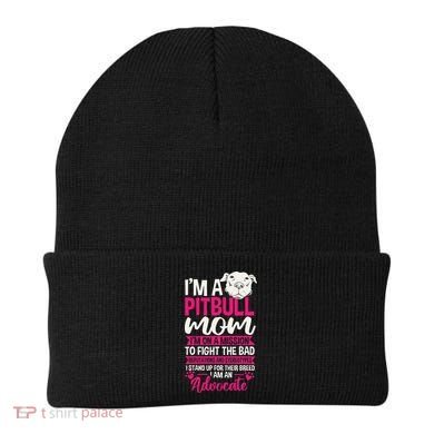 Pitbull Mom Pit Bull Terrier Mommy Pibble Mother's Day Beanie