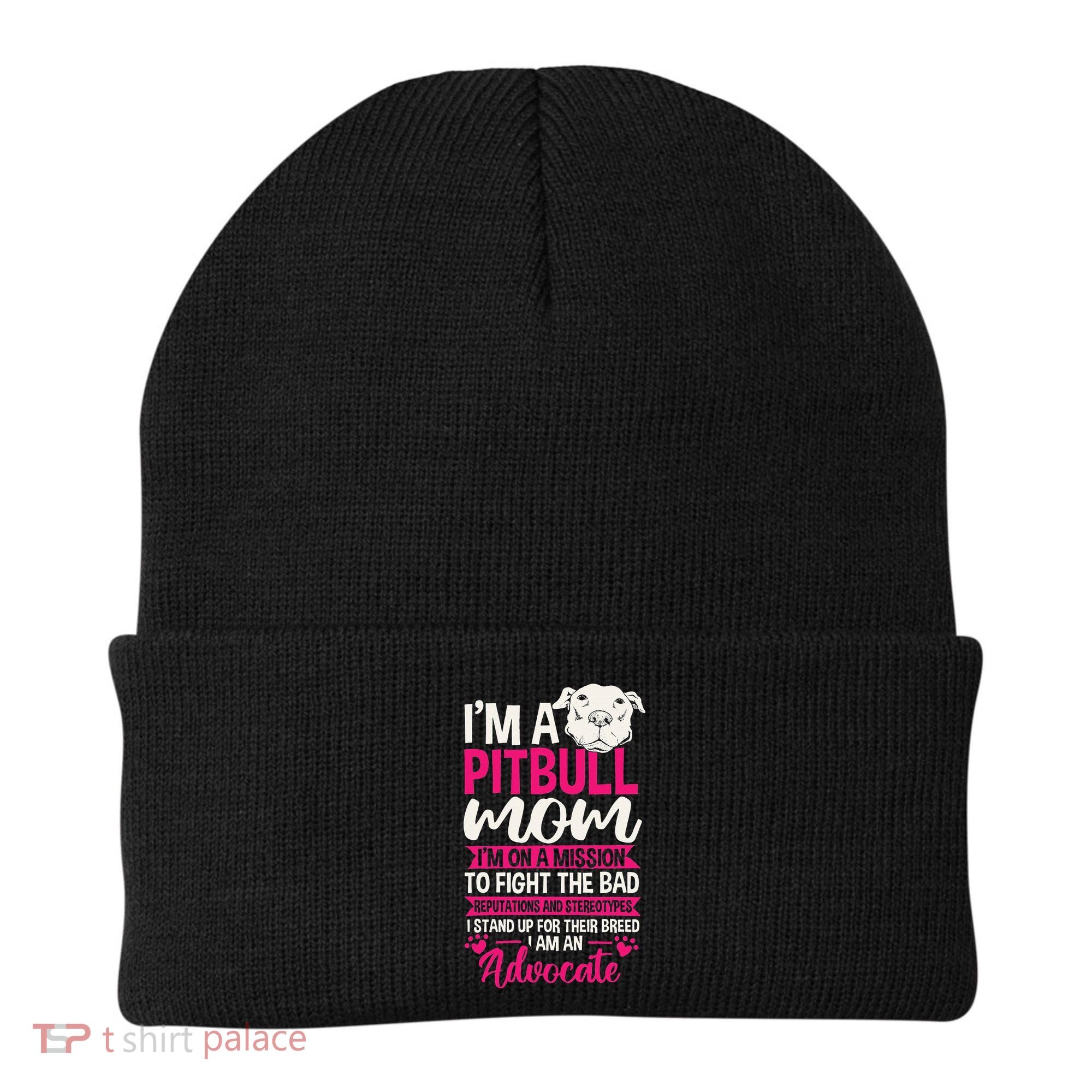 Pitbull Mom Pit Bull Terrier Mommy Pibble Mother's Day Beanie