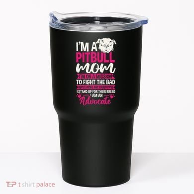 Pitbull Mom Pit Bull Terrier Mommy Pibble Mother's Day Tumbler