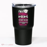 Pitbull Mom Pit Bull Terrier Mommy Pibble Mother's Day Tumbler thumb 0