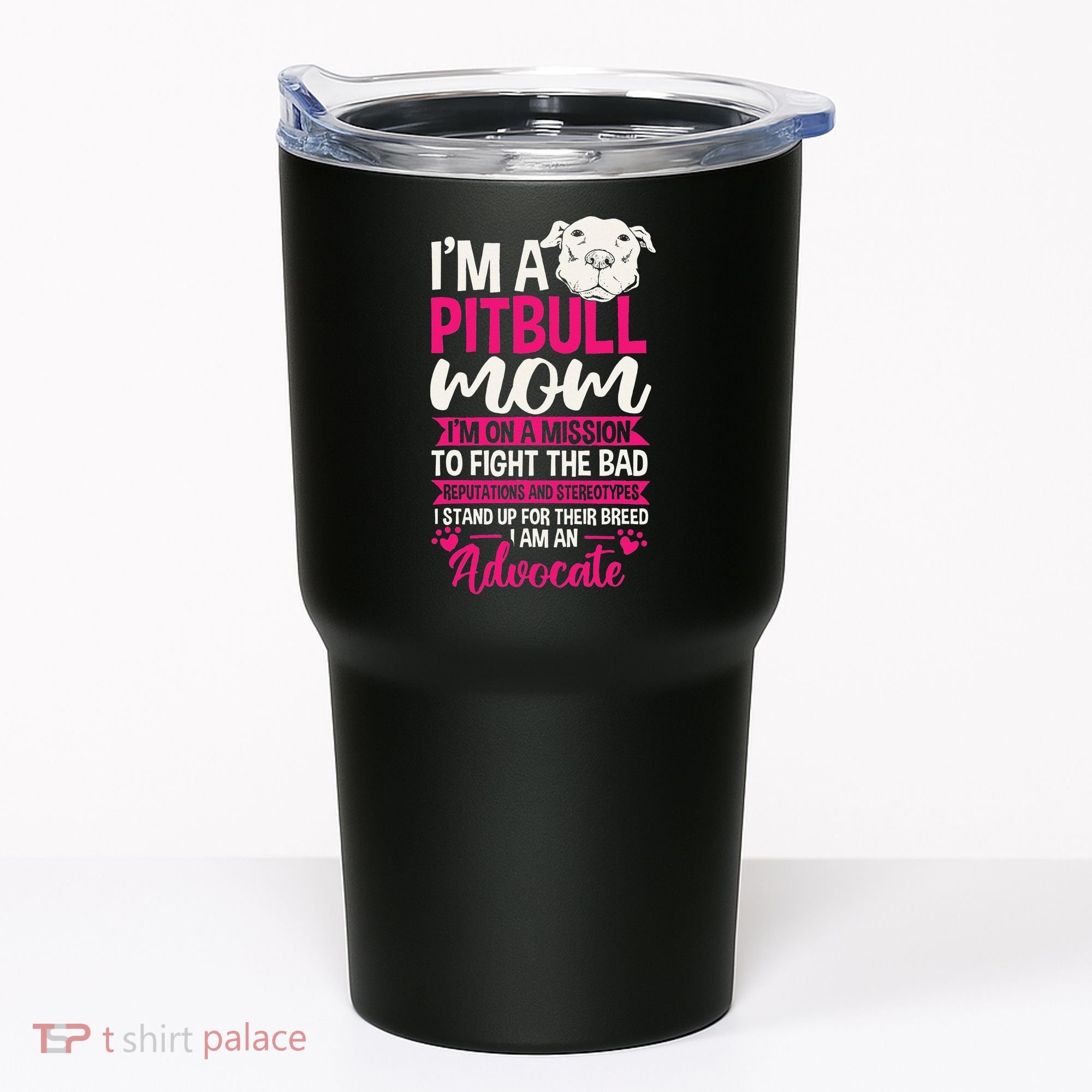 Pitbull Mom Pit Bull Terrier Mommy Pibble Mother's Day Tumbler