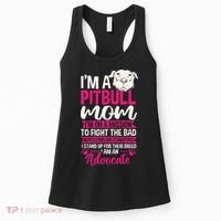Pitbull Mom Pit Bull Terrier Mommy Pibble Mother's Day Women's Tank Top thumb 0