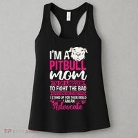 Pitbull Mom Pit Bull Terrier Mommy Pibble Mother's Day Women's Tank Top thumb 3