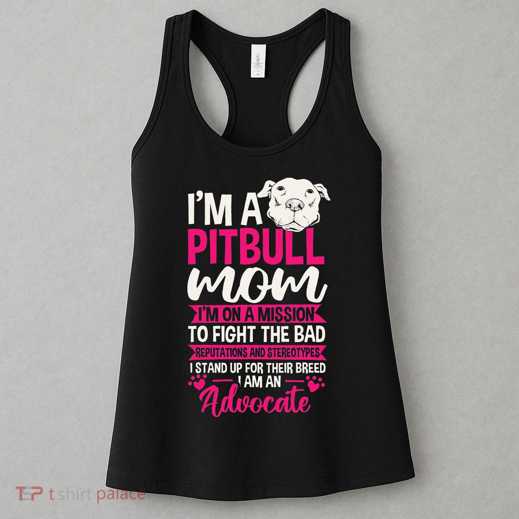 Pitbull Mom Pit Bull Terrier Mommy Pibble Mother's Day Women's Tank Top