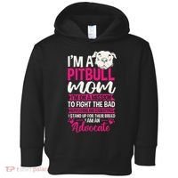 Pitbull Mom Pit Bull Terrier Mommy Pibble Mother's Day Toddler Hoodie thumb 0