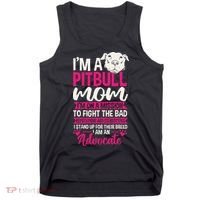 Pitbull Mom Pit Bull Terrier Mommy Pibble Mother's Day Tank Top thumb 0