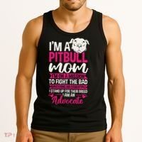 Pitbull Mom Pit Bull Terrier Mommy Pibble Mother's Day Tank Top thumb 3