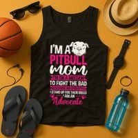 Pitbull Mom Pit Bull Terrier Mommy Pibble Mother's Day Tank Top thumb 4