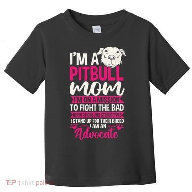 Pitbull Mom Pit Bull Terrier Mommy Pibble Mother's Day Toddler T-Shirt