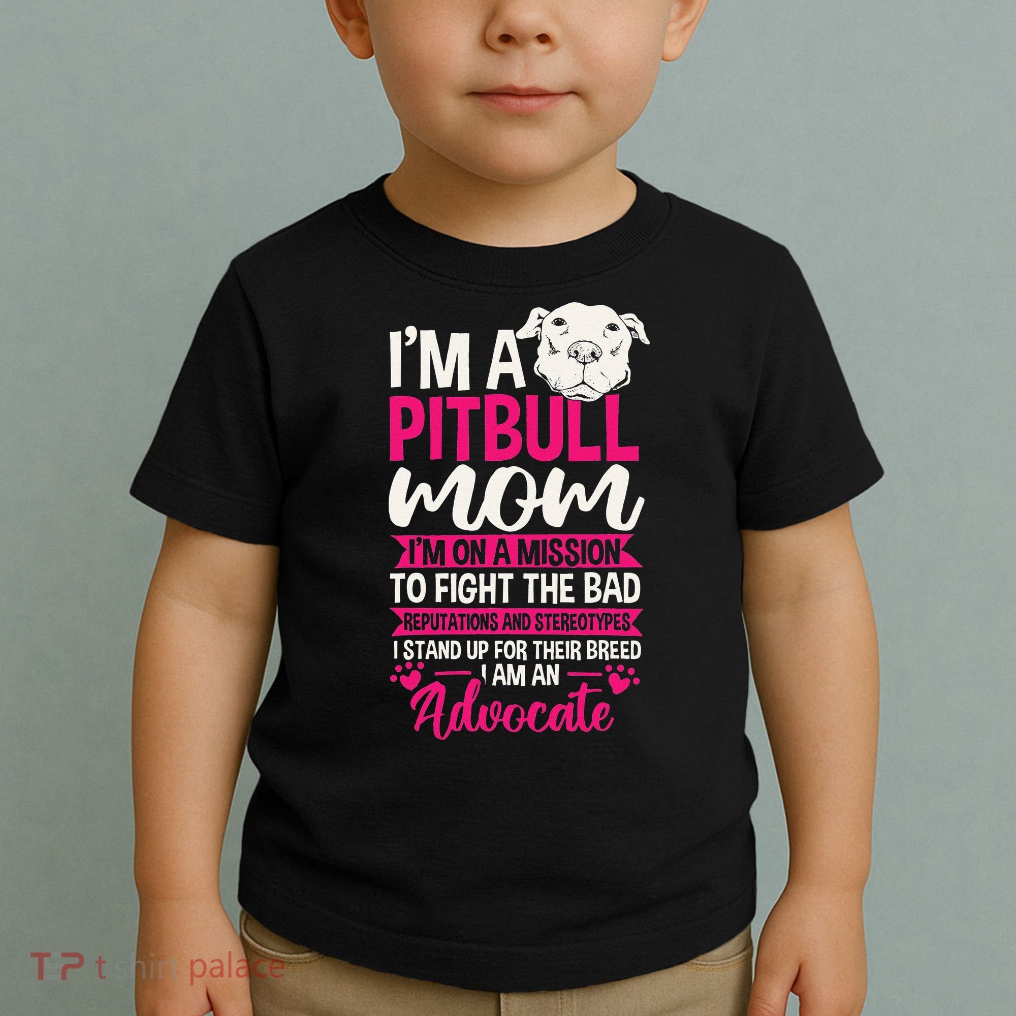 Pitbull Mom Pit Bull Terrier Mommy Pibble Mother's Day Toddler T-Shirt