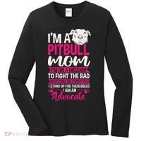 Pitbull Mom Pit Bull Terrier Mommy Pibble Mother's Day Women's Long Sleeve Shirt thumb 0