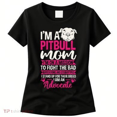 Pitbull Mom Pit Bull Terrier Mommy Pibble Mother's Day Women's T-Shirt