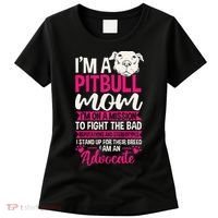 Pitbull Mom Pit Bull Terrier Mommy Pibble Mother's Day Women's T-Shirt thumb 0