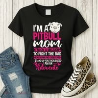 Pitbull Mom Pit Bull Terrier Mommy Pibble Mother's Day Women's T-Shirt thumb 3