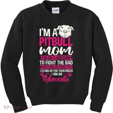 Pitbull Mom Pit Bull Terrier Mommy Pibble Mother's Day Kids Sweatshirt