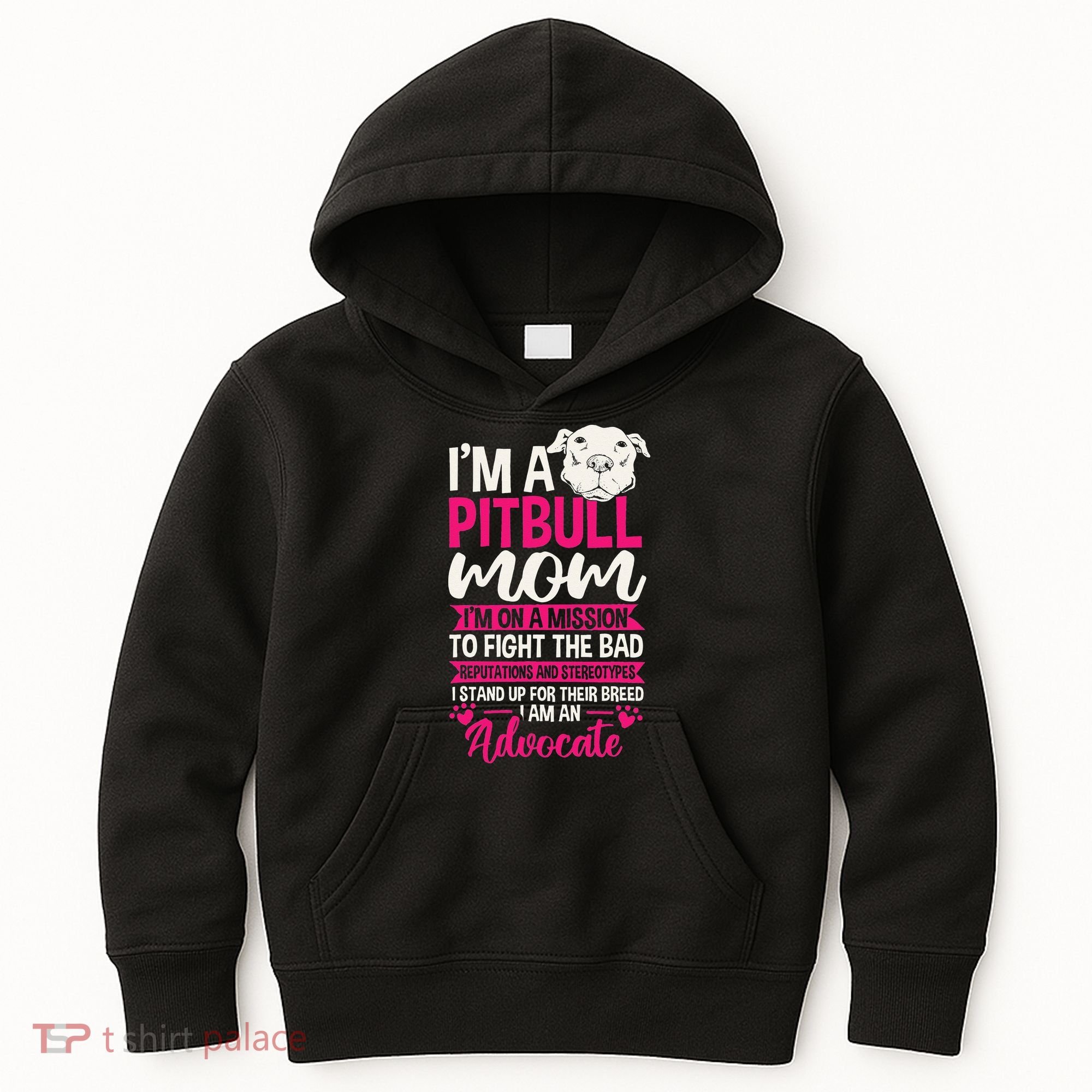 Pitbull Mom Pit Bull Terrier Mommy Pibble Mother's Day Kids Hoodie