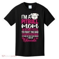 Pitbull Mom Pit Bull Terrier Mommy Pibble Mother's Day Kids T-Shirt thumb 0