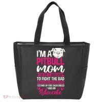Pitbull Mom Pit Bull Terrier Mommy Pibble Mother's Day Tote Bag thumb 0