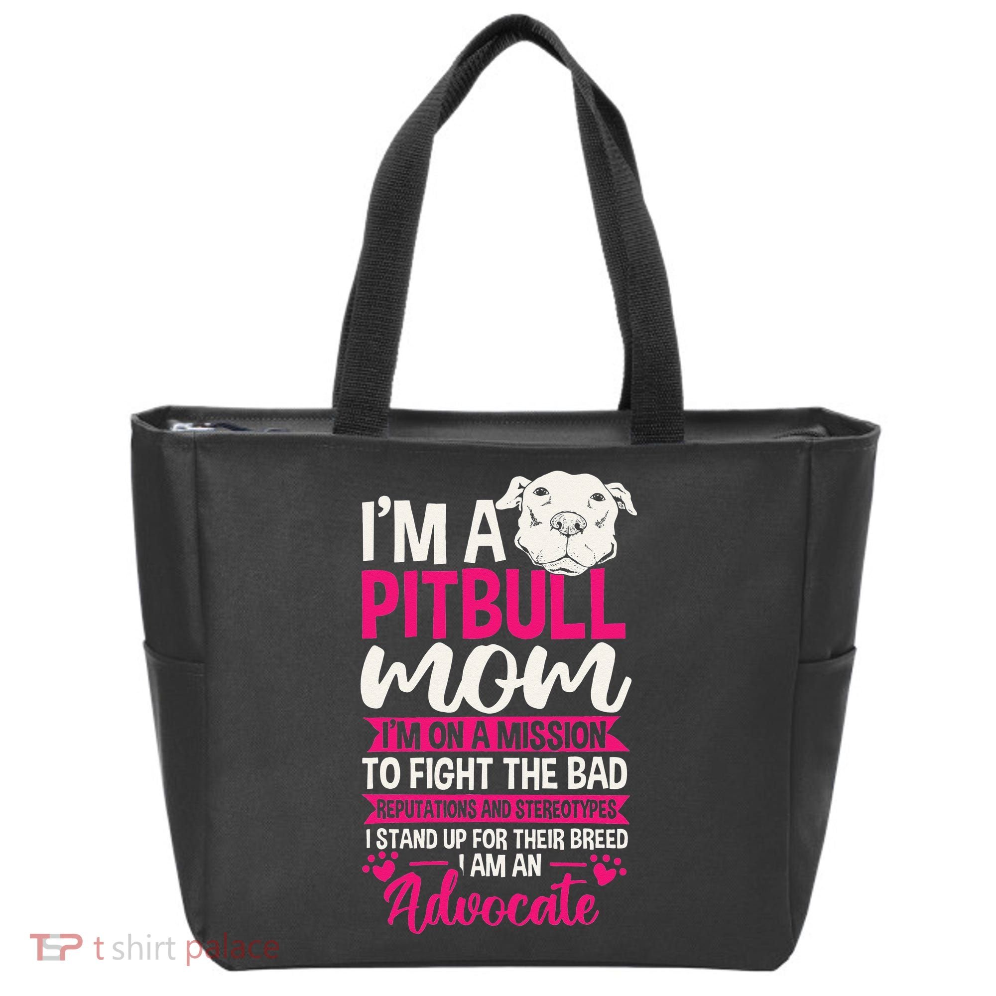 Pitbull Mom Pit Bull Terrier Mommy Pibble Mother's Day Tote Bag