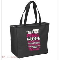 Pitbull Mom Pit Bull Terrier Mommy Pibble Mother's Day Tote Bag thumb 2