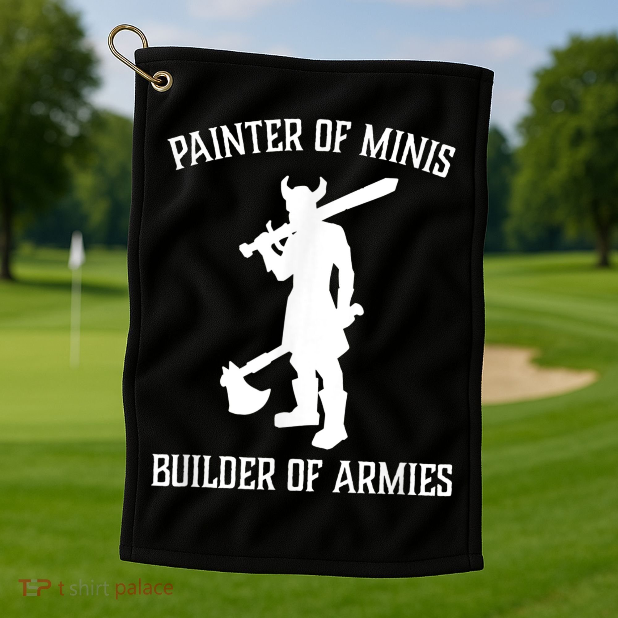 Painting Miniatures Role Playing Game Fantasy Warrior Minis Golf Towel