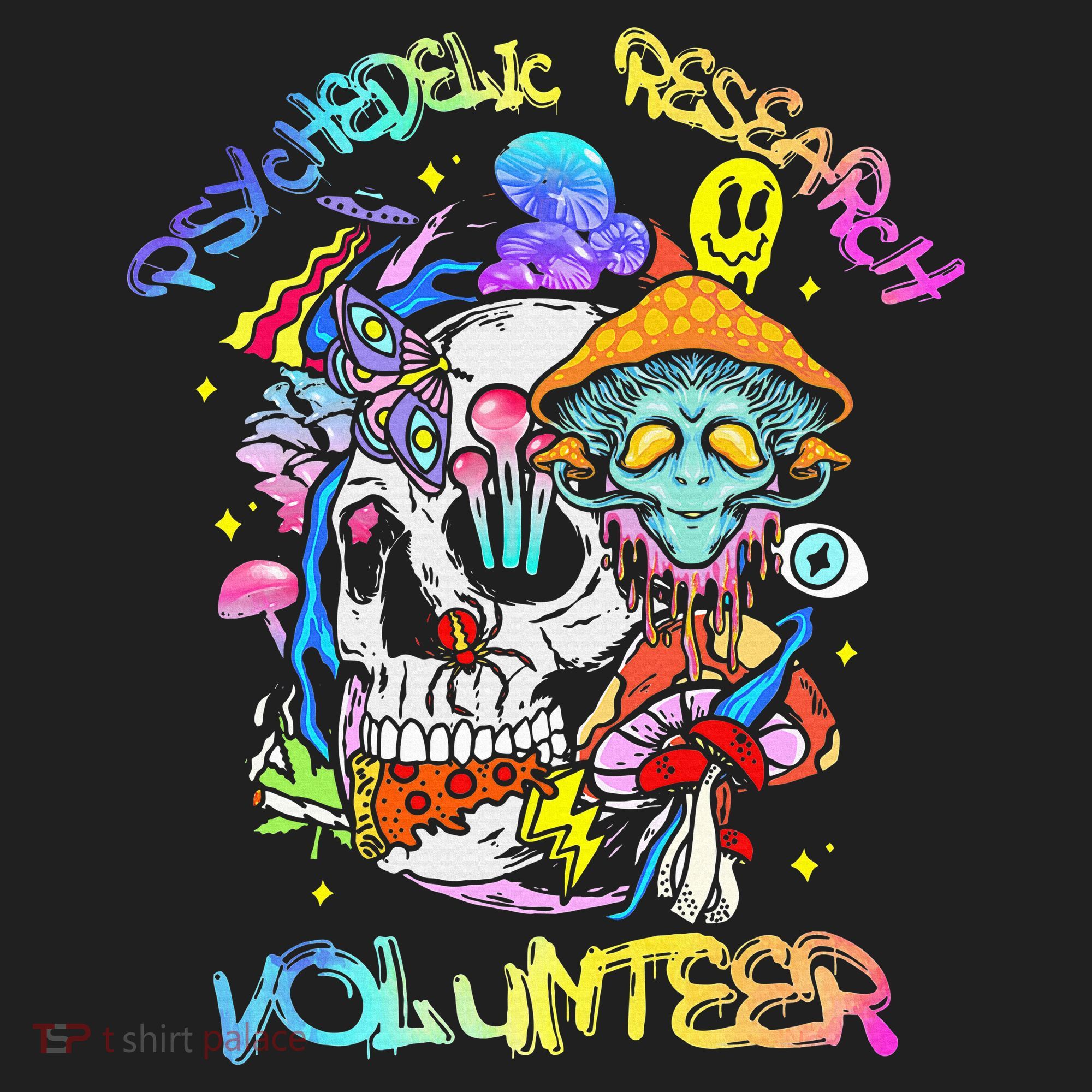 Psychedelic Mushroom Research Volunteer Comfort Colors Boxy T-Shirt