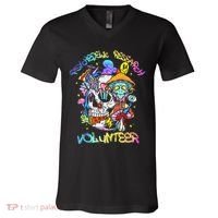 Psychedelic Mushroom Research Volunteer V-Neck T-Shirt thumb 0